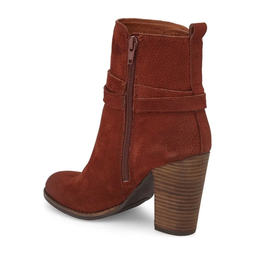 Lucky Brand Latonya Belted Bootie in Russet Nubuck | Size 7.5 - Picture 2 of 13